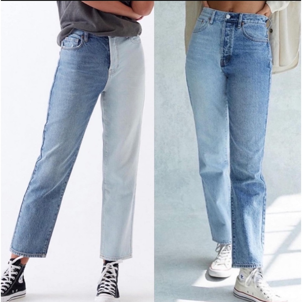 ⚡️pacsun two tone colorblock split jeans | Like new!